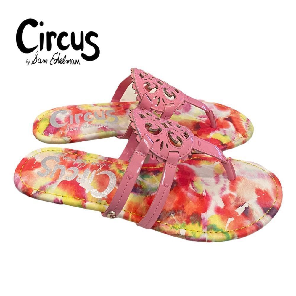 NEW in Box Circus Sam Edelman Clara Flamingo Pink Slide Sandals 6 - Picture 1 of 6